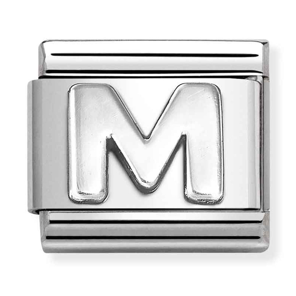 Composable Classic Link Letter M in Silver