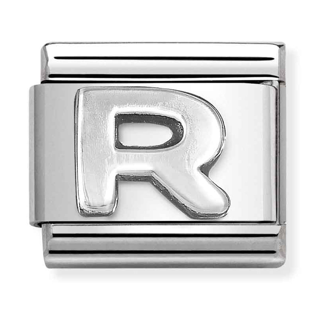 Composable Classic Link Letter R in Silver