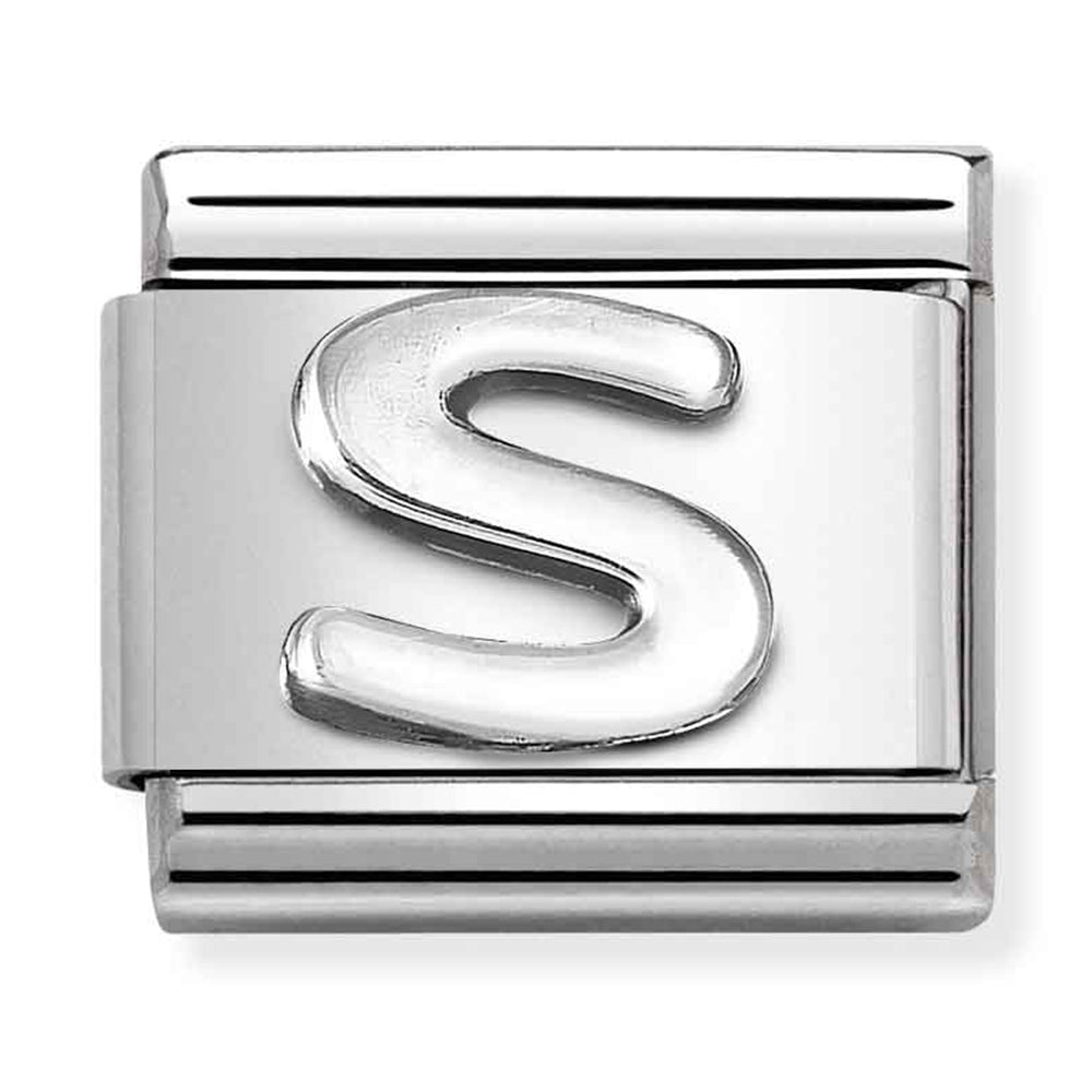 Composable Classic Link Letter S in Silver