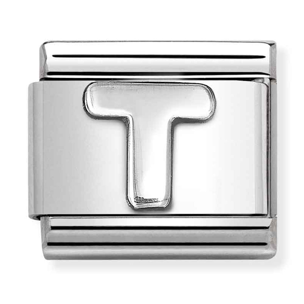 Composable Classic Link Letter T in Silver