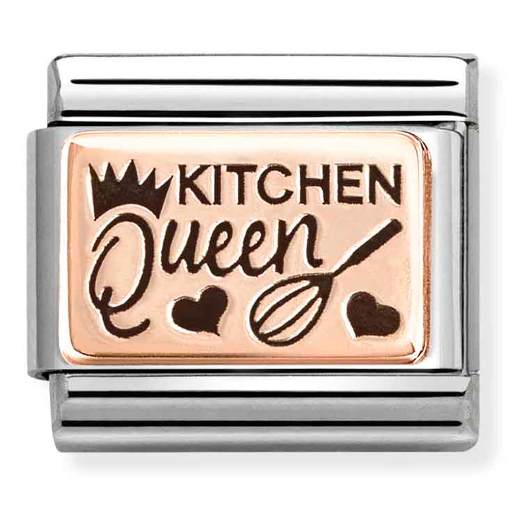 Composable Classic Link Kitchen Queen in 9ct Rose Gold