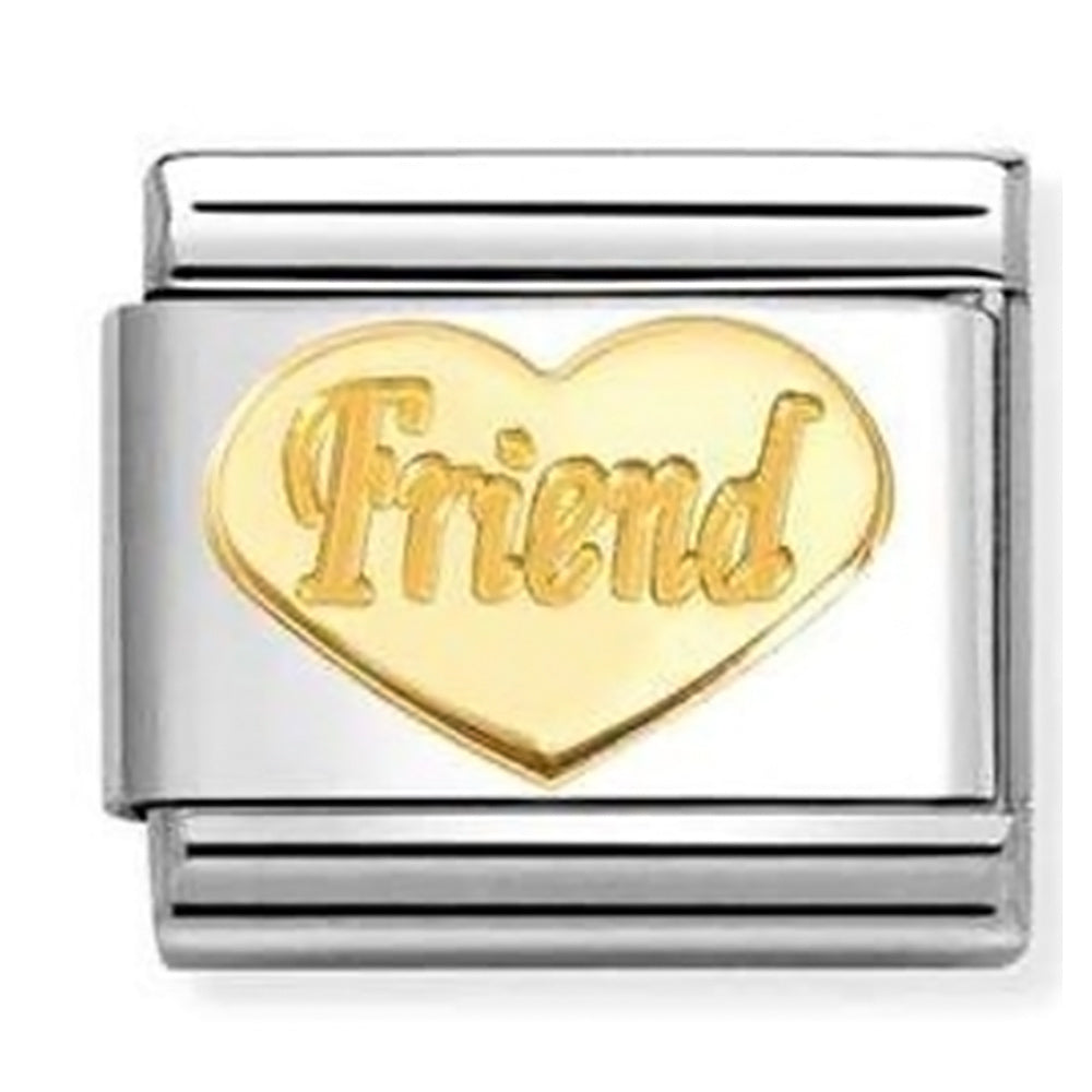 Composable Classic Link Friend Heart in 18ct Gold