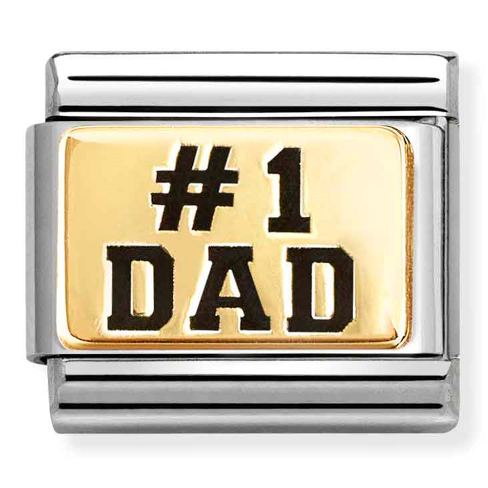 Composable Classic Link Dad #1 in18ct Gold