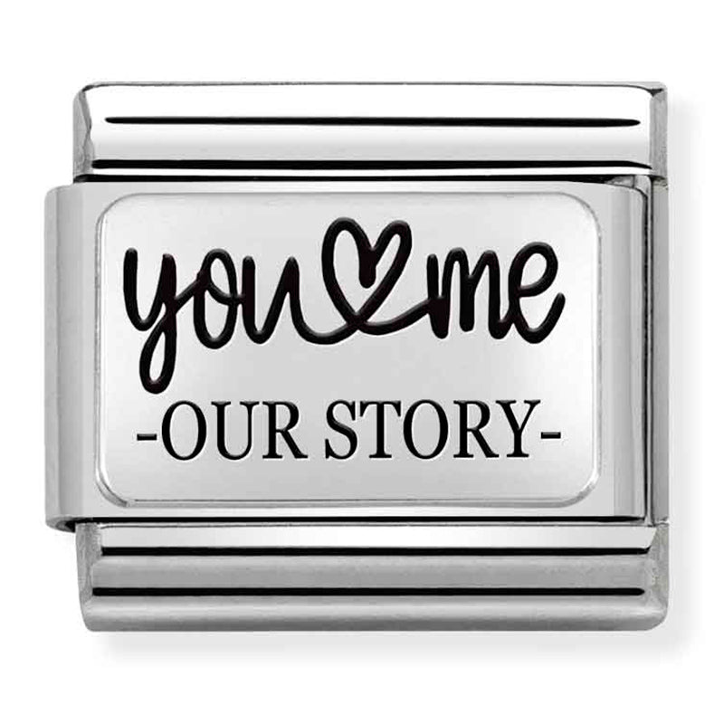 Composable Classic LinkYou and Me Our Story in Silver