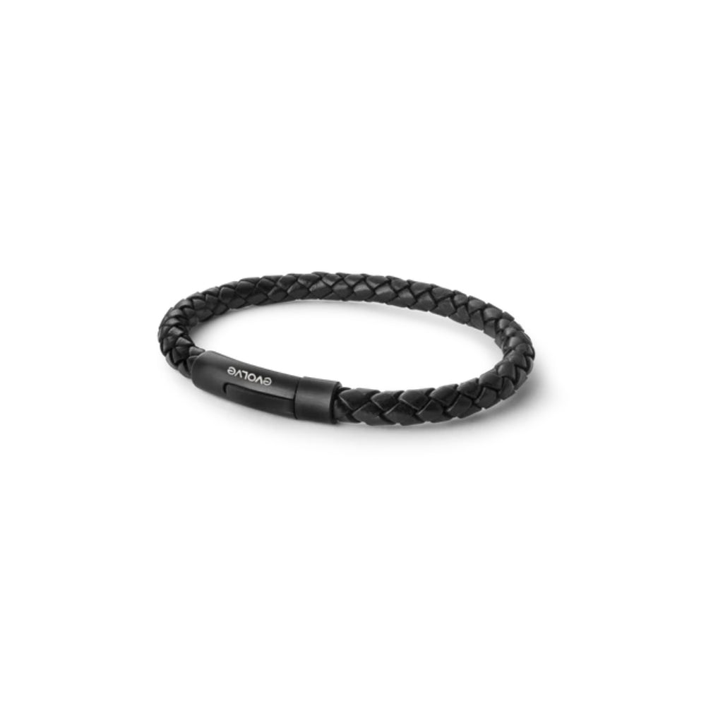 Black Latitude Bracelet - Matte Black