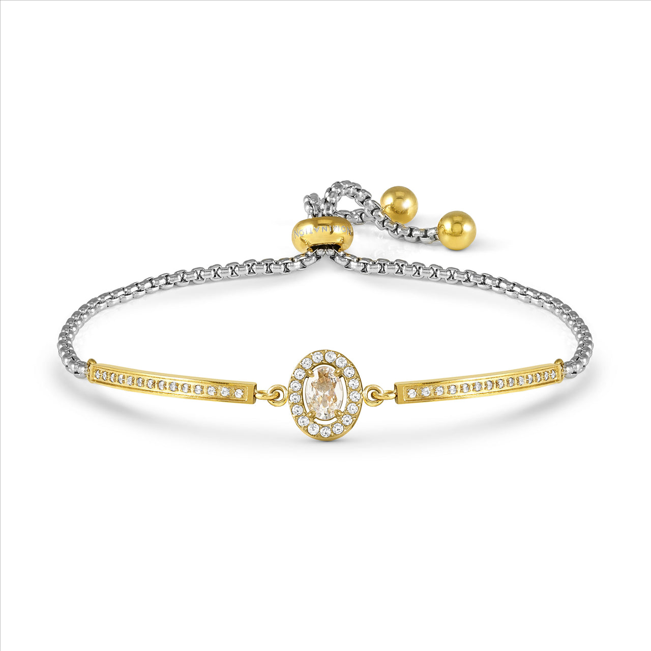 Royal Dream Bracelet with CZ Gold Oval