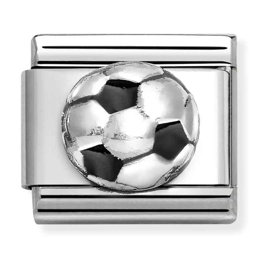 Composable Classic Link Soccer Ball with Enamel & Silver