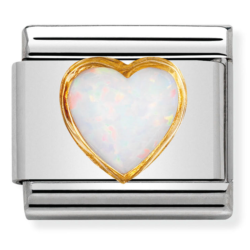 Composable Classic Link White Opal in 18ct Gold