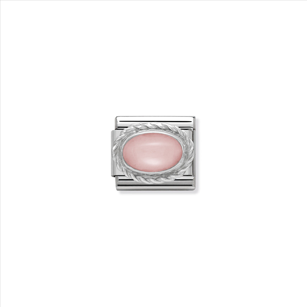 Composable Classic Link Pink Opal in Silver