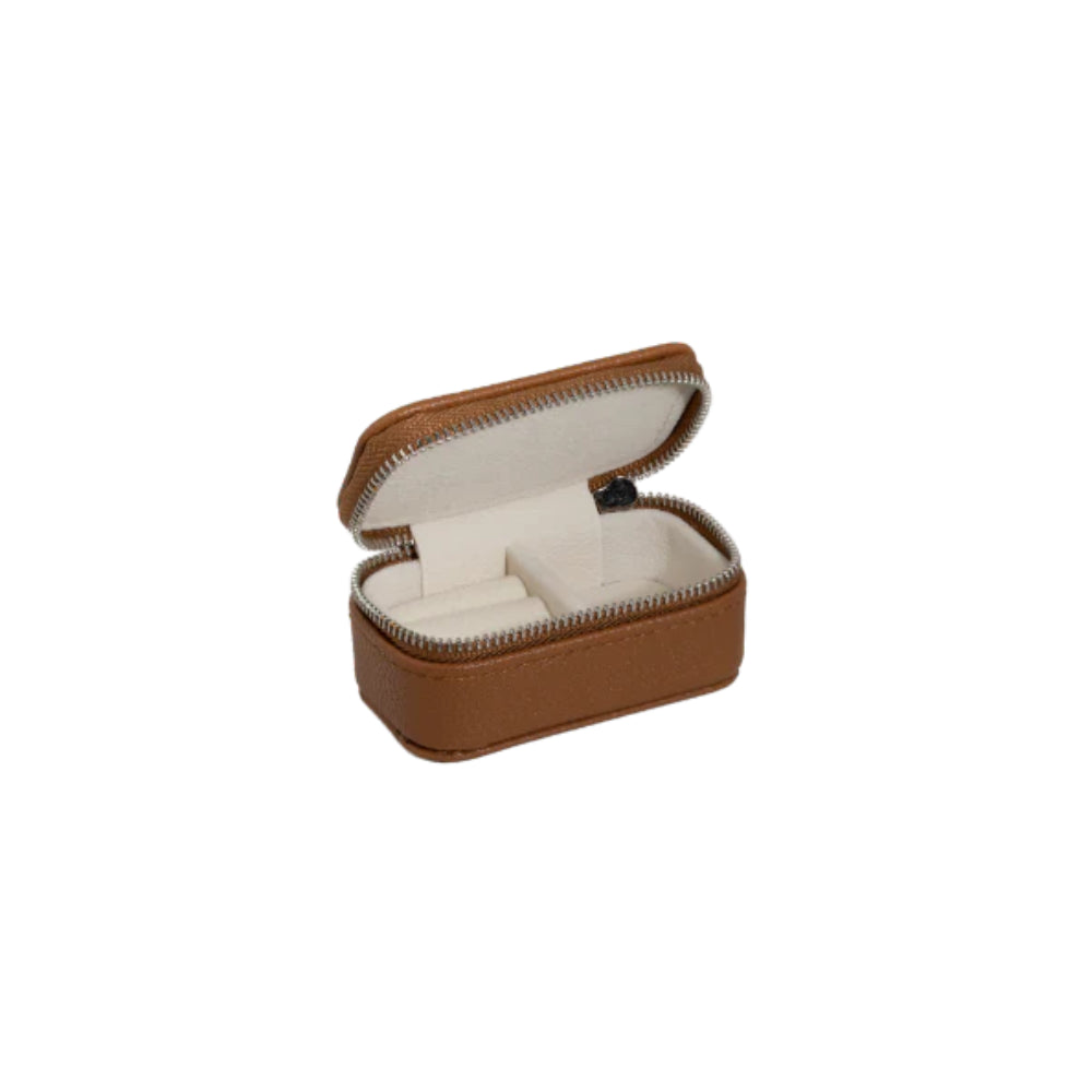 Tan Micro Jewellery Box