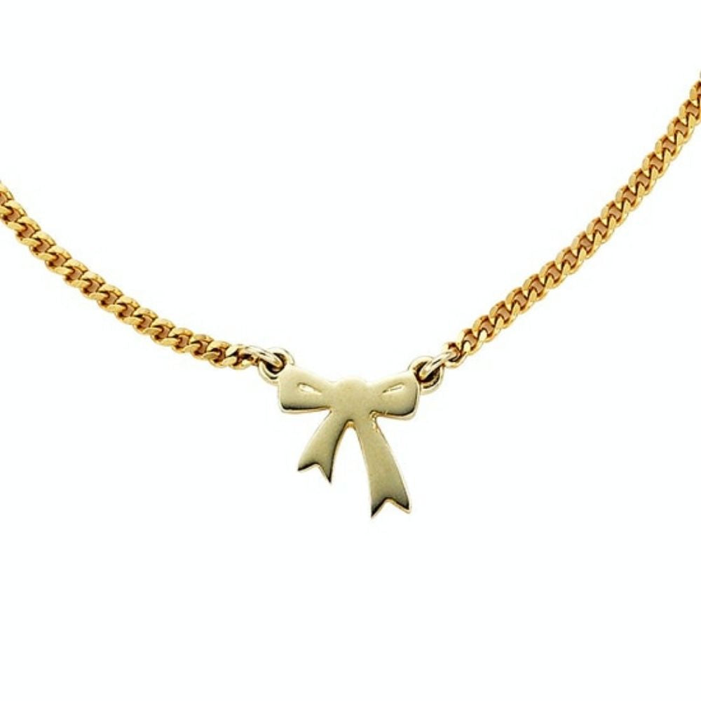 9ct Yellow gold Mini Bow Necklace