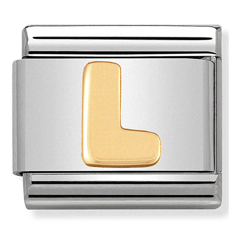 Composable Classic Link Letter L in 18ct Gold