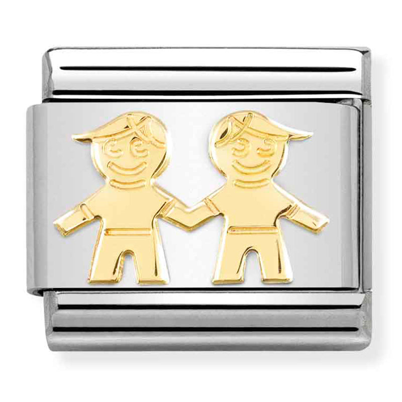 Composable Classic Link Brothers in 18ct Yellow Gold
