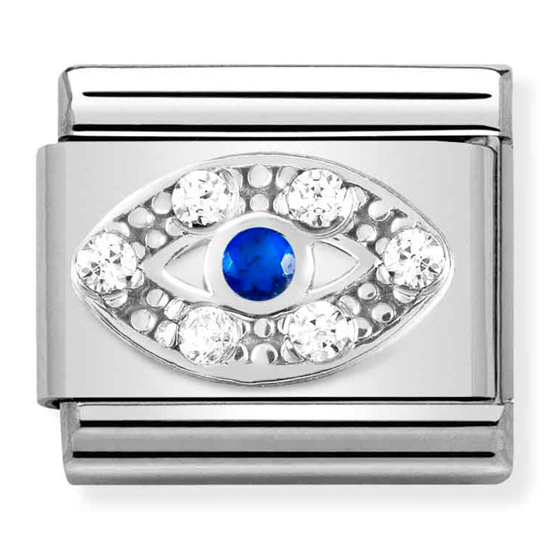 Composable Classic Link Eye with Cubic Zirconia & Sterling Silver