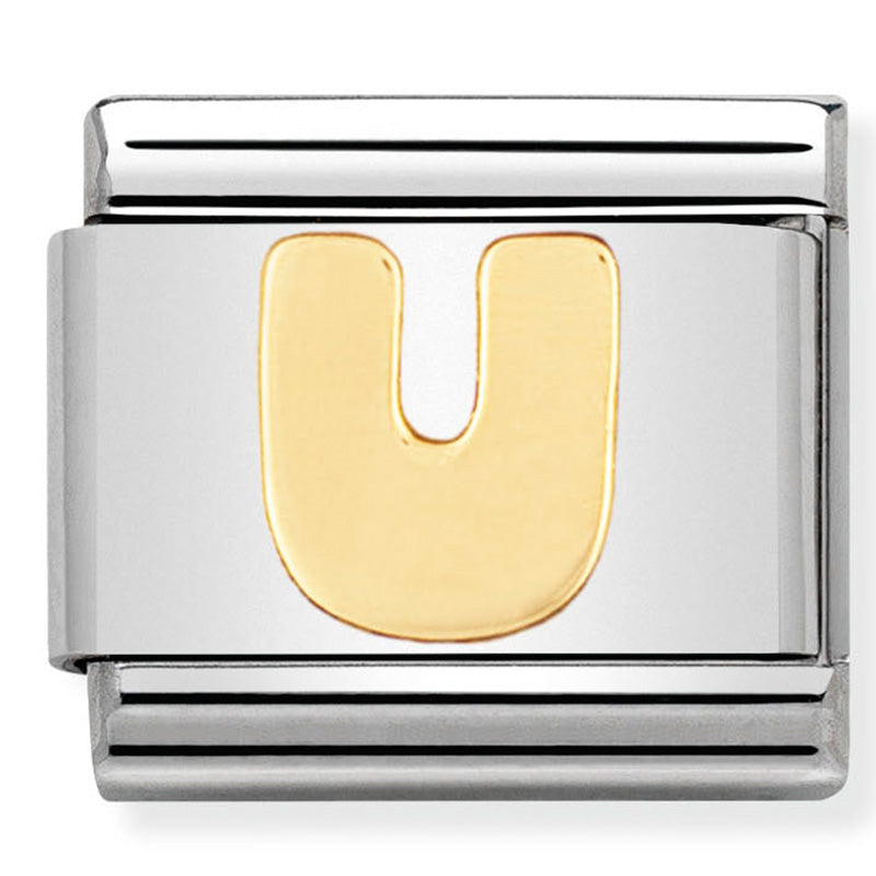 Composable Classic Link Letter U in 18ct Yellow Gold