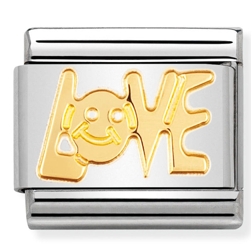 Composable Classic Link Love in 18ct Yellow Gold