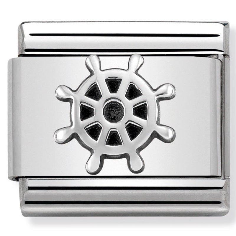 Composable Classic Link Boat Wheel in Sterling Silver