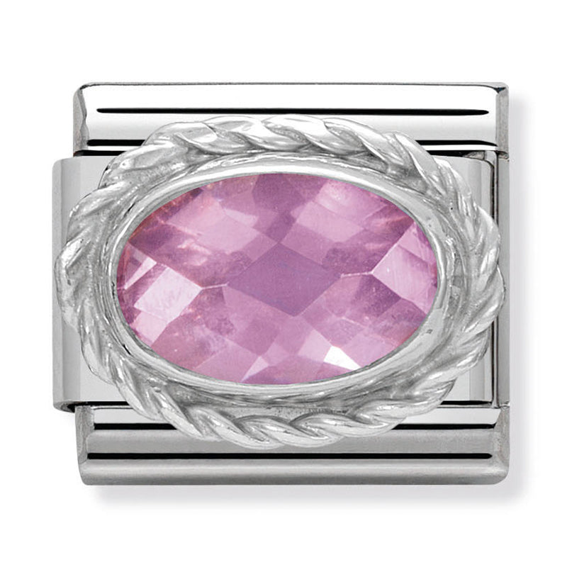Composable Classic Link Pink Cubic Zirconia in Sterling Silver
