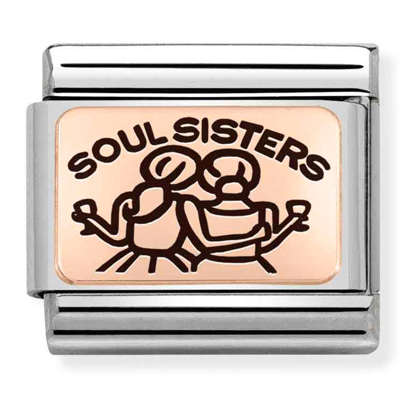 Composable Classic Link Soul Sisters in 9ct Rose Gold