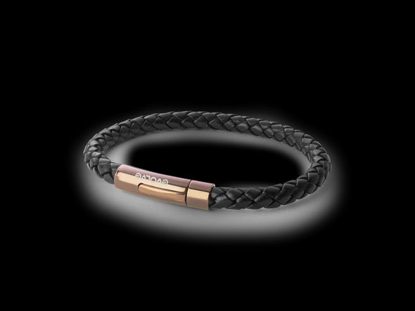 Black Latitude Bracelet - Copper