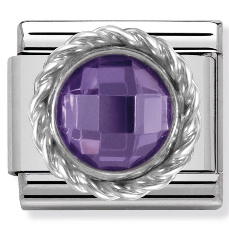 Composable Classic Link Purple Cubic Zirconia in Sterling Silver