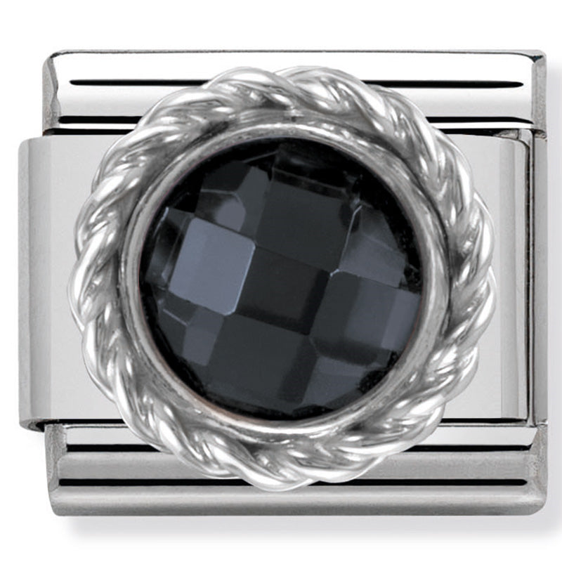 Composable Classic Link Black Cubic Zirconia in Sterling Silver