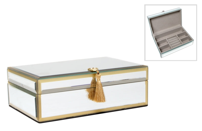 Jewellery Box - Gold with Tassel